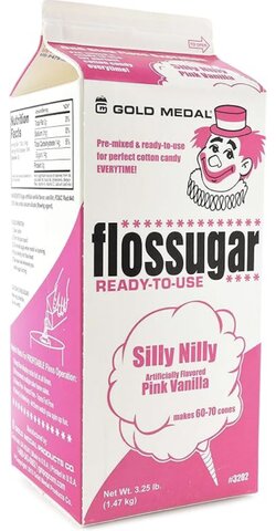 Cotton candy (red) sugar box (1/2 Gallon)