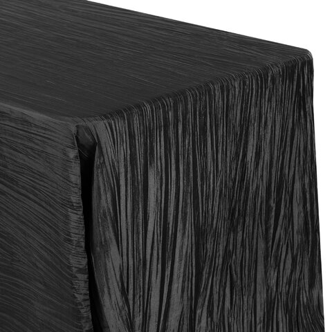 Crinkle Taffeta - Black tablecloth 90x156