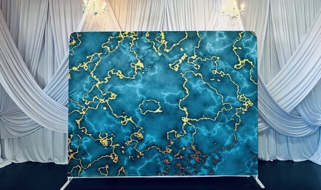Marbled Green - Fitted Backdrop 
