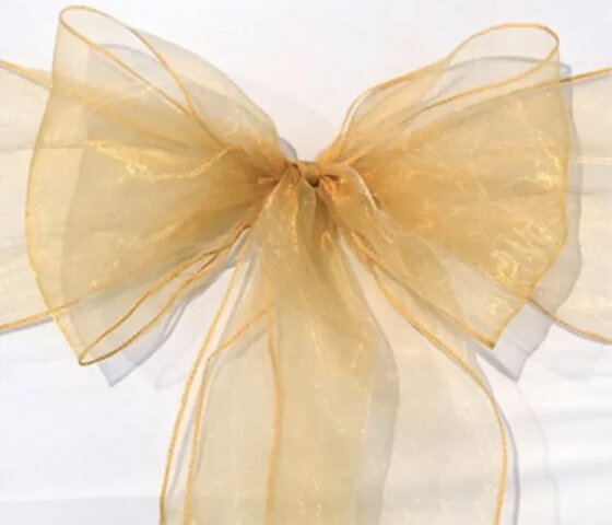 Organza Gold Chairs Sashes