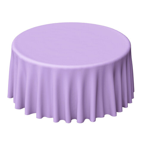 Round Poly 120” Tablecloth-Lavender