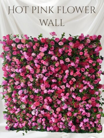 Flower Wall Hot Pink