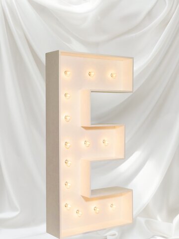 “E” Tall 4F Marquee Letter