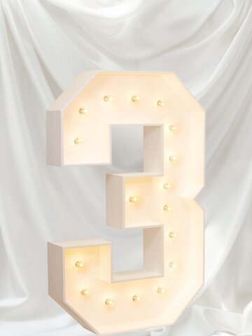 “3” Tall 4F Marquee Number