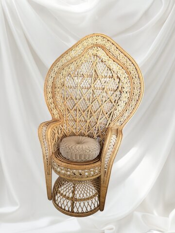 Ivory Peacock Chair 