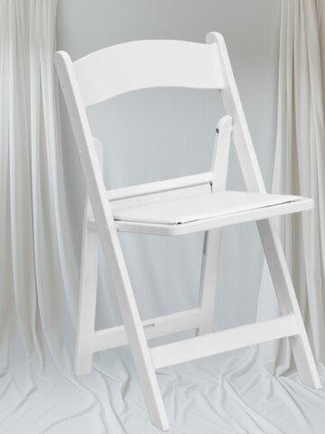 White Resin Chair.