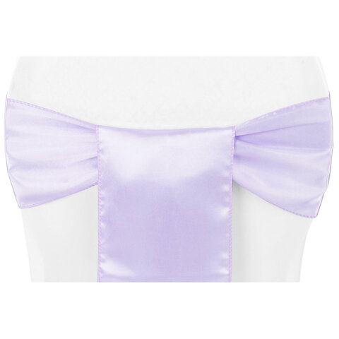 Satin Sash - Lilac 