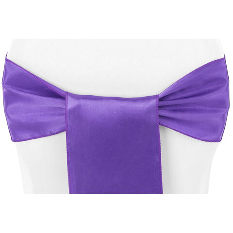 Satin Sash - Purple