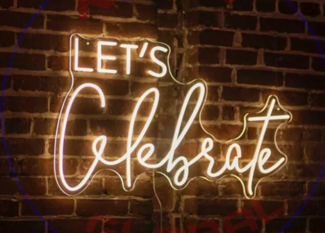 Let’s Celebrate! Neon Sign