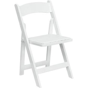 White Resin Chair.