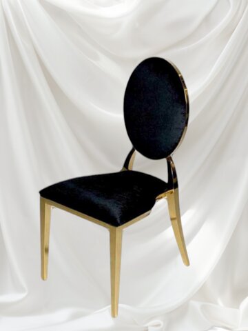 Cartier Chair Gold - Black Velvet