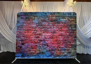 Art Brick Wall Fitted Backdrop 