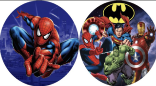 Round Backdrop Spider-Man/ Avengers