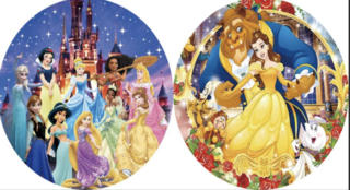 Round Backdrop Princesses/Belle