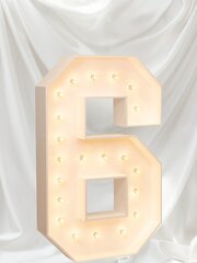 “6”  Tall 4F Marquee Number