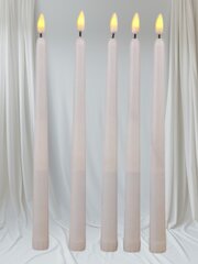 Flameless LED Ivory 10" Taper Candles