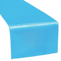 Satin Runner Aqua  Blue 