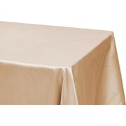 Taffeta Rectangle Tablecloth- Champagne 