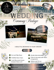 CEREMONY WEDDING PACKAGE $500.00