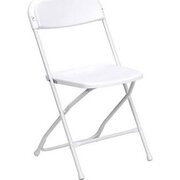 White Plastic Folding Chair_
