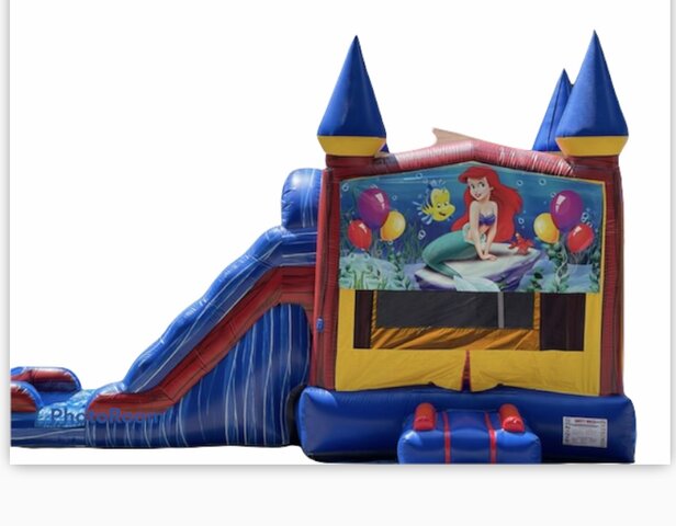Blue Marble Castle Combo with Waterslide (Mermaid Edition)
