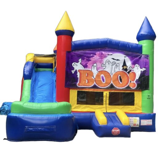 Jolly Jump Bounce House with Slide Combo (BOO! Edition)