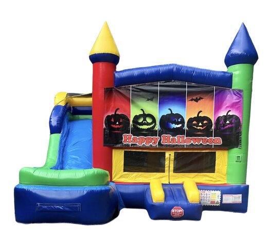 Jolly Jump Bounce House with Slide Combo (Happy Halloween Edition) Edition) 