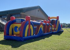 80 ft Obstacle Course with Slide