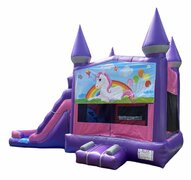 Purple Castle Combo with Waterslide (Unicorn Edition)