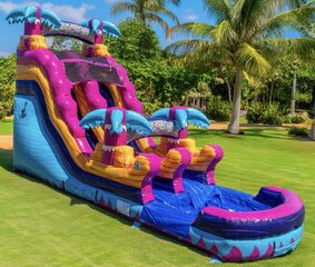 18ft Rippling Rush Slide W/ Pool