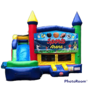 Jolly Jump Bounce House with Slide Combo (Sports Edition)