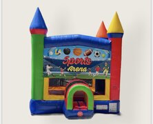Rainbow Bounce House (Sports Theme)
