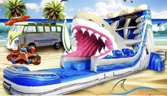 Sharknato Dual Laned 20ft Waterslide (Steep and Extra Long)