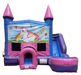 Pink Castle Combo with Waterslide (Unicorn Edition)