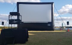 28ft X 22ft Front Projection Outdoor Movie Screen 