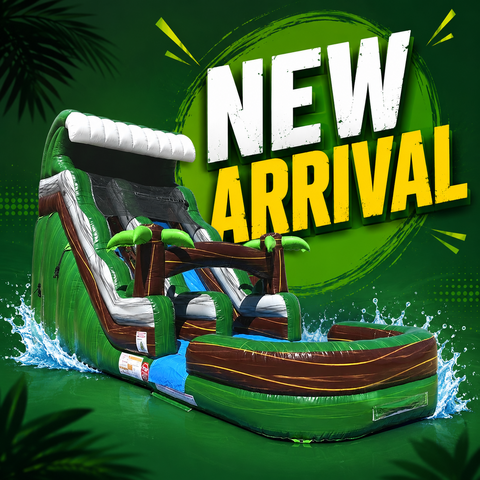 18 FT Emerald Jungle Splash Water Slide