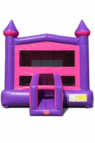 Pink Castle Bounce House 6