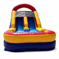 12 ft. Double Lane Water Slide with Pool