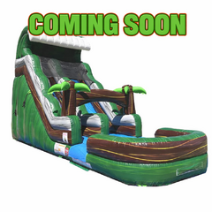 18 FT Emerald Jungle Splash Water Slide