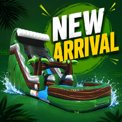18 FT Emerald Jungle Splash Water Slide