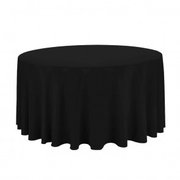 120 in. Black Table Cloth
