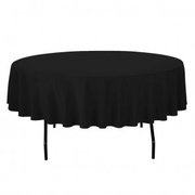 90 in. Black Table Cloth