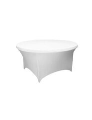 60 in White Spandex Table Cloth