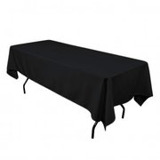 102 in. Black Table Cloth