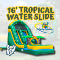 16 ft. Tropical Water Slide with Pool
