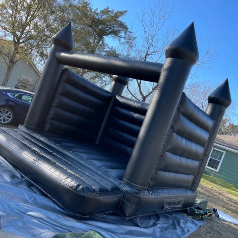 Modern All Black Bounce House