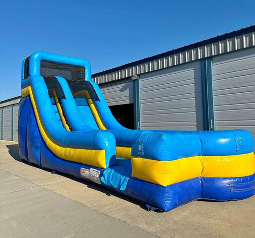 18’ Blue splash slide 