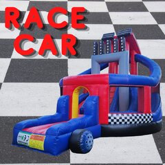 Race car Bounce house combo