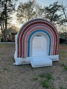 Pastel Rainbow bounce house