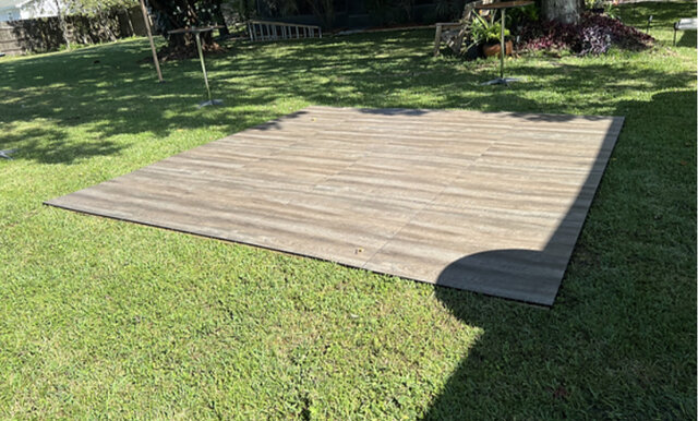 12x12 DANCE FLOOR ON GRASS SETUP 